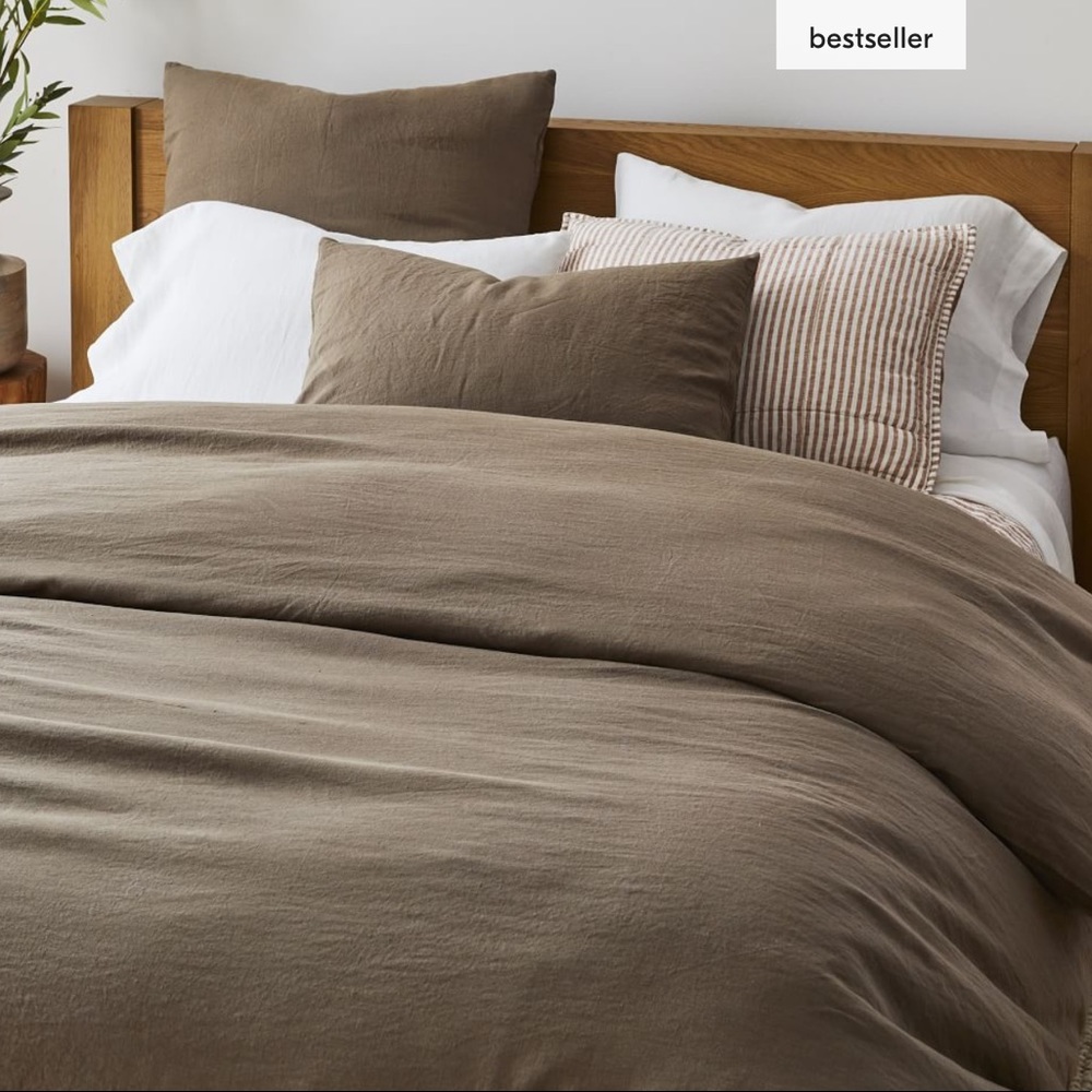 West Elm • European Flax Linen Duvet Cover • King